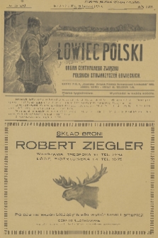 Łowiec Polski : pismo tygodniowe : organ Centralnego Związku Polskich Stowarzyszeń Łowieckich. R.22, 1929, nr 15