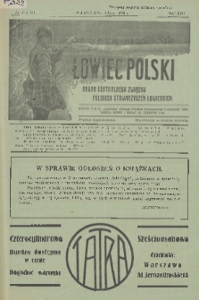 Łowiec Polski : pismo tygodniowe : organ Centralnego Związku Polskich Stowarzyszeń Łowieckich. R.22, 1929, nr 27