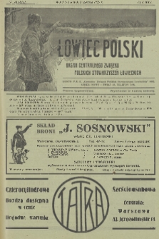 Łowiec Polski : pismo tygodniowe : organ Centralnego Związku Polskich Stowarzyszeń Łowieckich. R.22, 1929, nr 31
