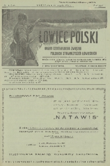Łowiec Polski : pismo tygodniowe : organ Centralnego Związku Polskich Stowarzyszeń Łowieckich. R.22, 1929, nr 34