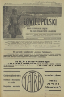 Łowiec Polski : pismo tygodniowe : organ Centralnego Związku Polskich Stowarzyszeń Łowieckich. R.22, 1929, nr 39