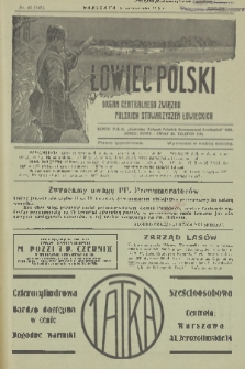 Łowiec Polski : pismo tygodniowe : organ Centralnego Związku Polskich Stowarzyszeń Łowieckich. R.22, 1929, nr 43
