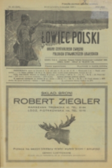 Łowiec Polski : pismo tygodniowe : organ Centralnego Związku Polskich Stowarzyszeń Łowieckich. R.22, 1929, nr 45