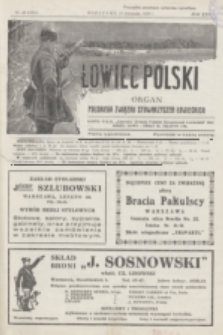 Łowiec Polski : pismo tygodniowe : organ Centralnego Związku Polskich Stowarzyszeń Łowieckich. R.22, 1929, nr 46