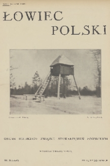 Łowiec Polski : organ Polskiego Związku Stowarzyszeń Łowieckich. 1932, nr 9