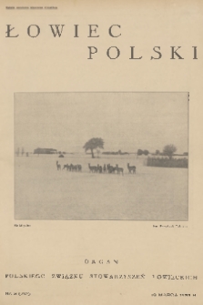 Łowiec Polski : organ Polskiego Związku Stowarzyszeń Łowieckich. 1933, nr 8