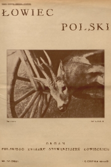 Łowiec Polski : organ Polskiego Związku Stowarzyszeń Łowieckich. 1934, nr 22