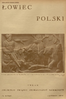 Łowiec Polski : organ Polskiego Związku Stowarzyszeń Łowieckich. 1935, nr 16
