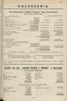 Ogłoszenia [dodatek do Dziennika Urzędowego Ministerstwa Skarbu]. 1924, nr 5