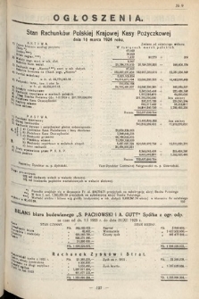 Ogłoszenia [dodatek do Dziennika Urzędowego Ministerstwa Skarbu]. 1924, nr 9