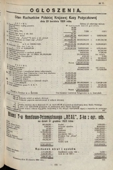 Ogłoszenia [dodatek do Dziennika Urzędowego Ministerstwa Skarbu]. 1924, nr 13