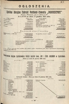 Ogłoszenia [dodatek do Dziennika Urzędowego Ministerstwa Skarbu]. 1924, nr 18