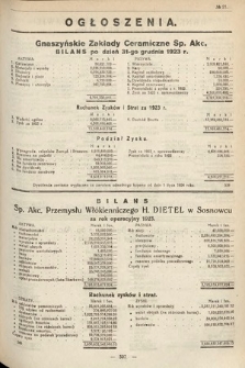 Ogłoszenia [dodatek do Dziennika Urzędowego Ministerstwa Skarbu]. 1924, nr 21