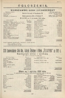 Ogłoszenia [dodatek do Dziennika Urzędowego Ministerstwa Skarbu]. 1924, nr 30