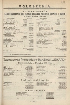 Ogłoszenia [dodatek do Dziennika Urzędowego Ministerstwa Skarbu]. 1924, nr 31