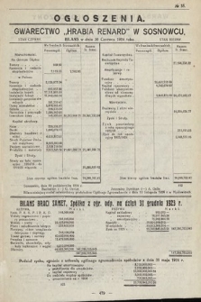 Ogłoszenia [dodatek do Dziennika Urzędowego Ministerstwa Skarbu]. 1924, nr 35