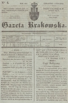 Gazeta Krakowska. 1837, nr 4