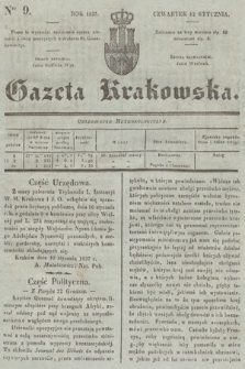 Gazeta Krakowska. 1837, nr 9