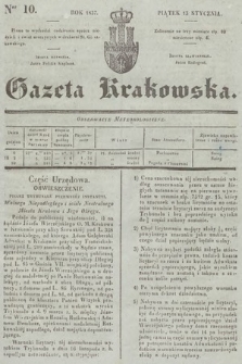 Gazeta Krakowska. 1837, nr 10