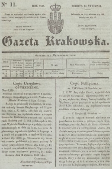 Gazeta Krakowska. 1837, nr 11