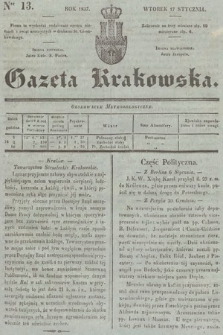 Gazeta Krakowska. 1837, nr 13