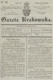 Gazeta Krakowska. 1837, nr 16