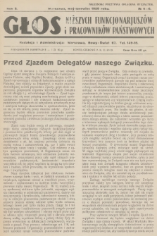 Głos Niższych Funkcjonarjuszów i Pracowników Państwowych. R.3, 1929, № 5-6