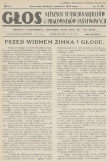 Głos Niższych Funkcjonarjuszów i Pracowników Państwowych. R.3, 1929, № 11-12