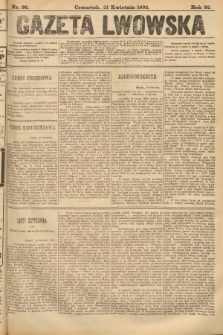 Gazeta Lwowska. 1892, nr 90