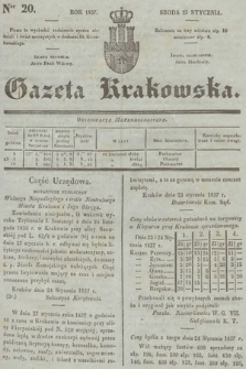 Gazeta Krakowska. 1837, nr 20
