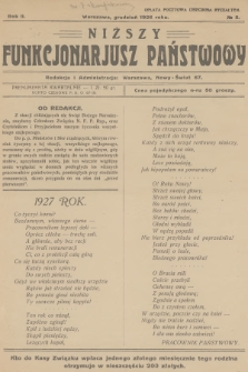 Niższy Funkcjonariusz Państwowy. R.2, 1926, № 8