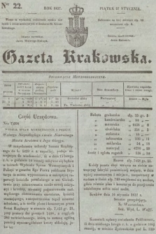 Gazeta Krakowska. 1837, nr 22