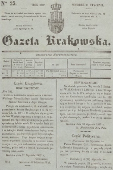 Gazeta Krakowska. 1837, nr 25