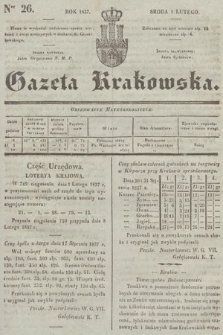 Gazeta Krakowska. 1837, nr 26