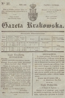 Gazeta Krakowska. 1837, nr 27