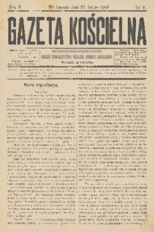 Gazeta Kościelna : pismo poświęcone sprawom kościelnym i społecznym : organ Towarzystwa Wzajem. Pomocy Kapłanów. R.10, 1902, nr 9