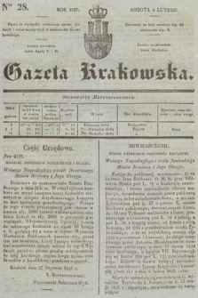 Gazeta Krakowska. 1837, nr 28