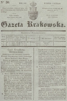 Gazeta Krakowska. 1837, nr 30