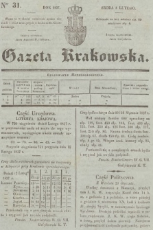 Gazeta Krakowska. 1837, nr 31