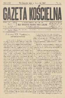 Gazeta Kościelna : pismo poświęcone sprawom kościelnym i społecznym : organ Towarzystwa Wzajem. Pomocy Kapłanów. R.13, 1905, nr 45