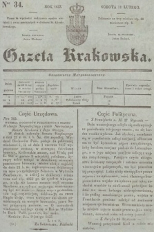 Gazeta Krakowska. 1837, nr 34