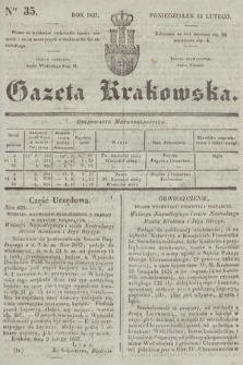Gazeta Krakowska. 1837, nr 35