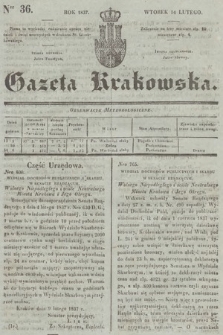 Gazeta Krakowska. 1837, nr 36