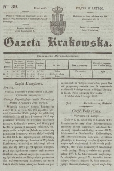 Gazeta Krakowska. 1837, nr 39