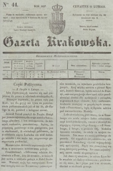 Gazeta Krakowska. 1837, nr 44