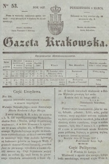 Gazeta Krakowska. 1837, nr 53