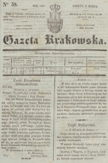 Gazeta Krakowska. 1837, nr 58