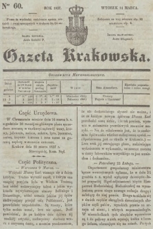 Gazeta Krakowska. 1837, nr 60