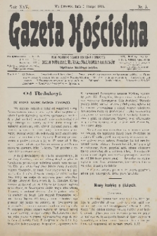 Gazeta Kościelna : pismo poświęcone sprawom kościelnym i społecznym : organ Towarzystwa Wzajemnej Pomocy Kapłanów. R.25, 1918, nr 5