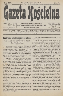 Gazeta Kościelna : pismo poświęcone sprawom kościelnym i społecznym : organ Towarzystwa Wzajemnej Pomocy Kapłanów. R.25, 1918, nr 10